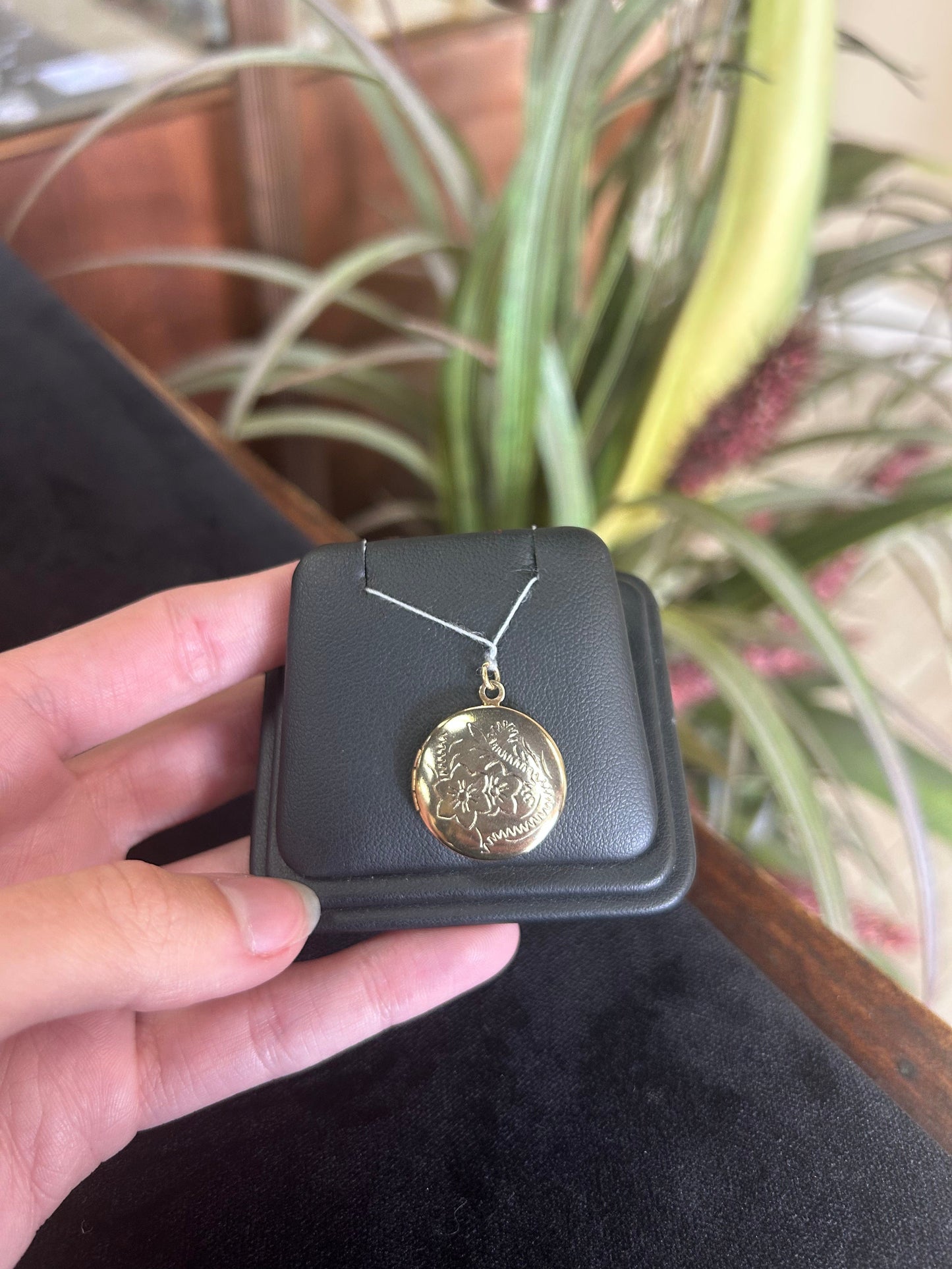 Medium Sized Locket With Floral Design