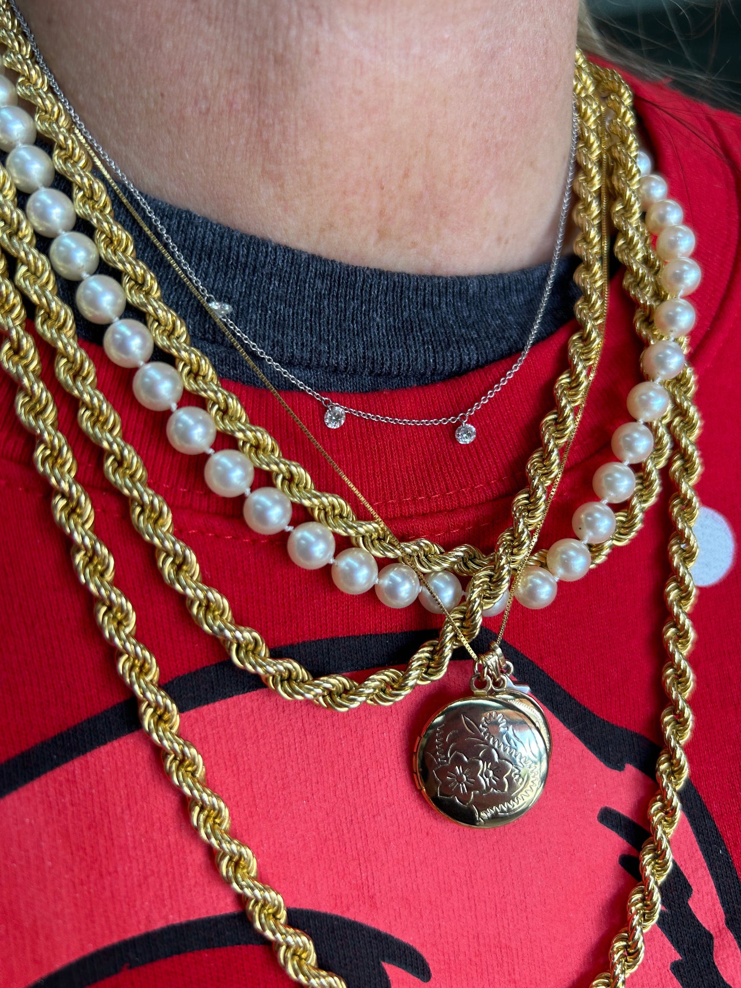 60in Yellow Gold 14kt Rope Chain