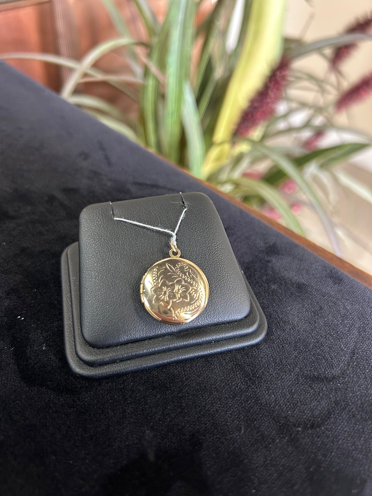 Medium Sized Locket With Floral Design