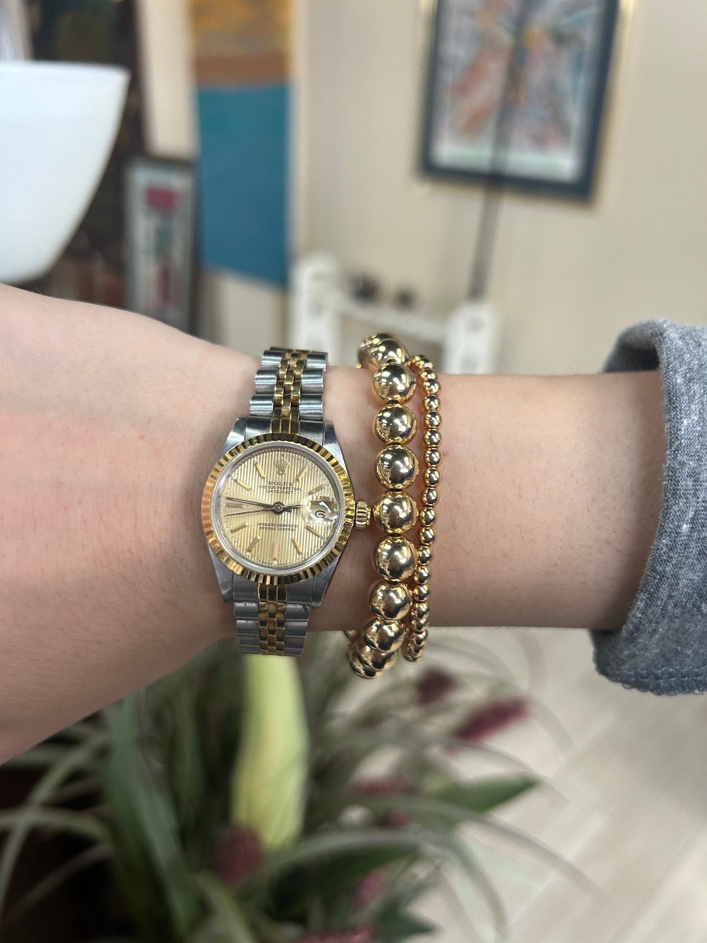 Vintage Women's Two-Toned Wrist Watch