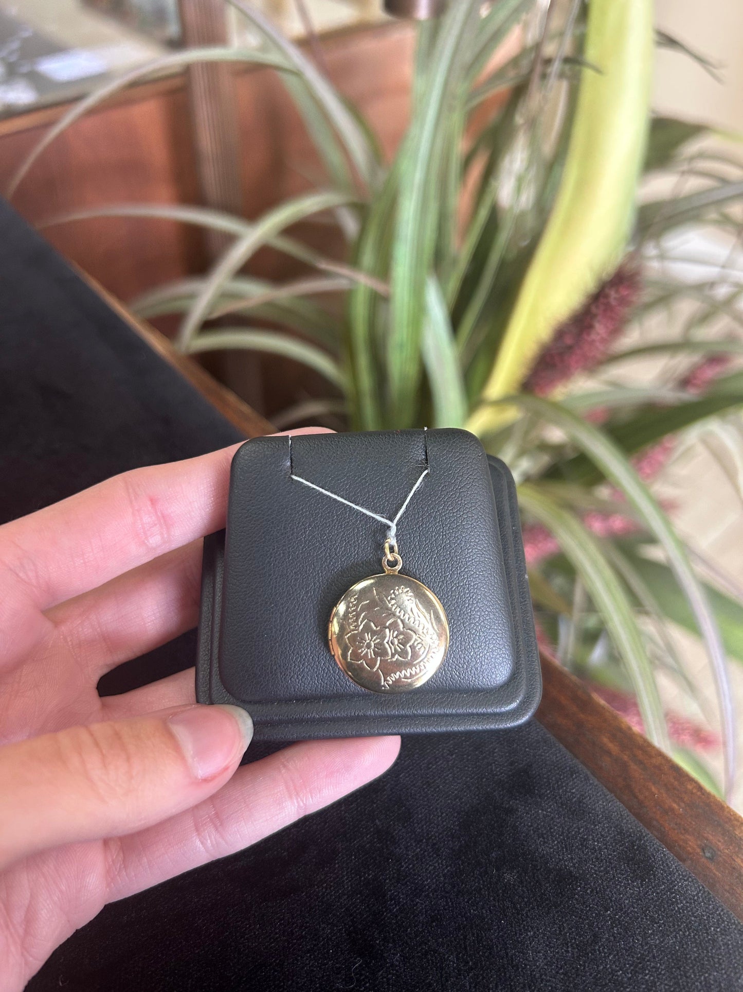 Medium Sized Locket With Floral Design