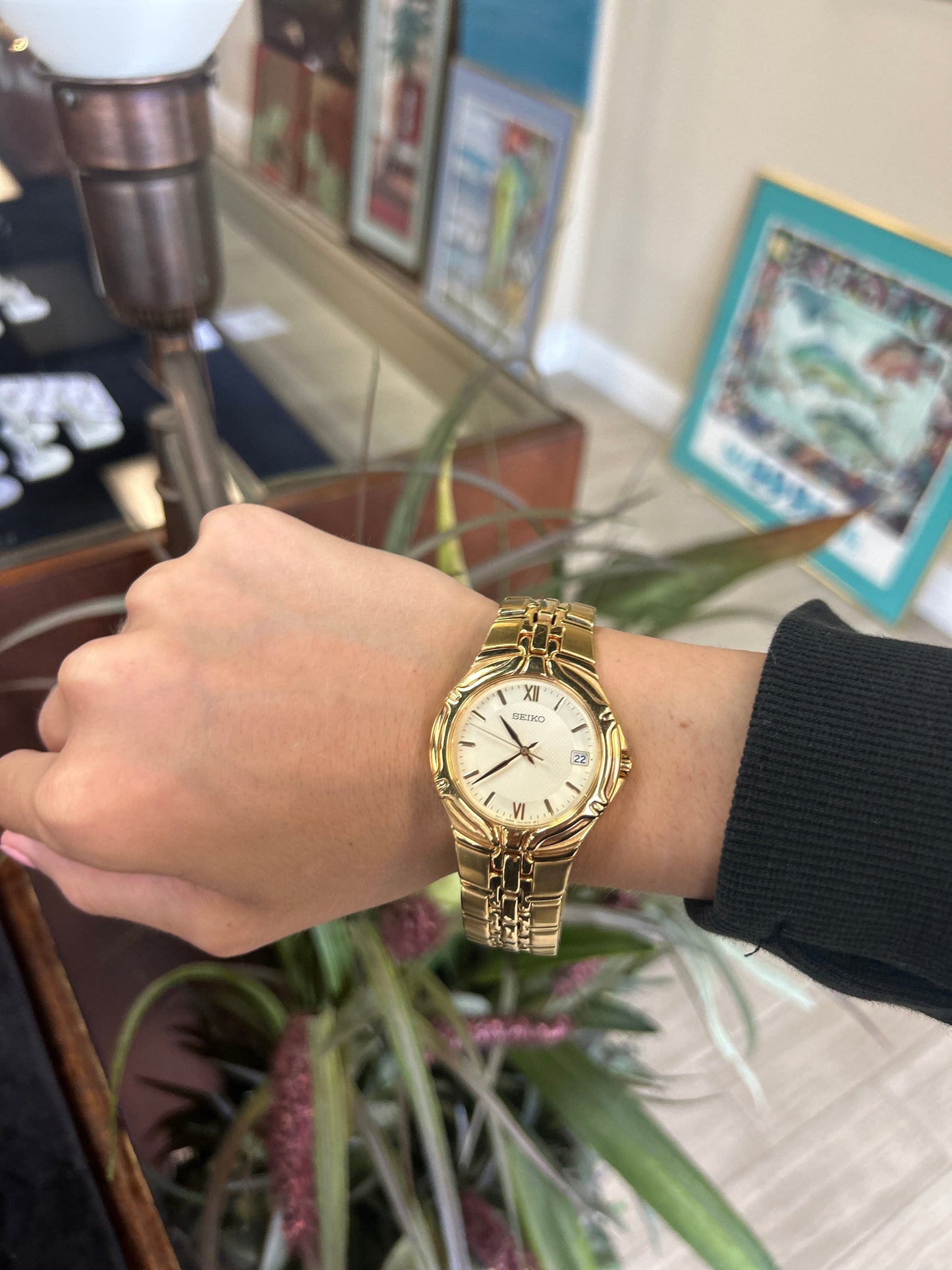 Vintage Yellow Gold Seiko Watch