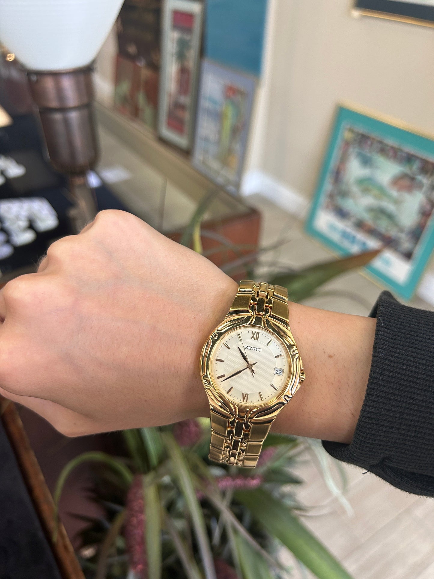 Vintage Yellow Gold Seiko Watch