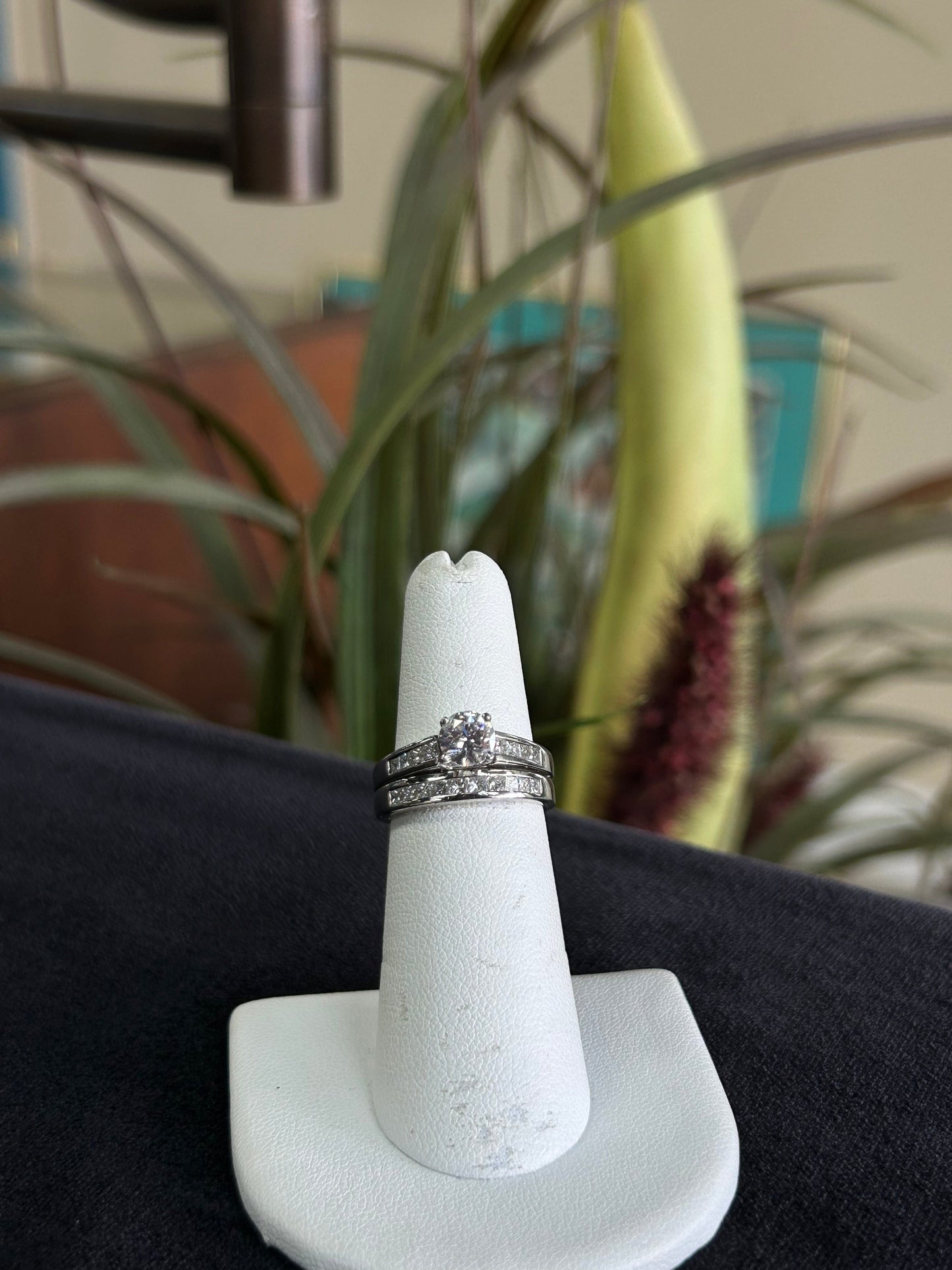 Round Brilliant Cut Solitaire Engagement Ring Wedding Set 1.70CTW
