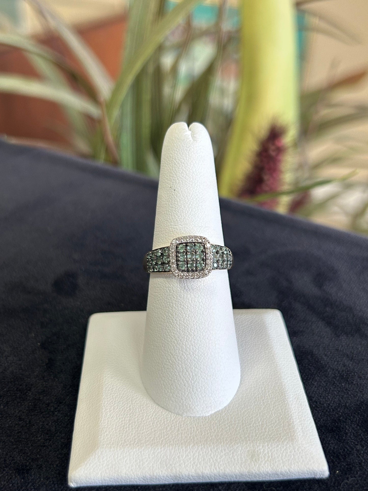 Tourmaline and Diamond 14K Yellow Gold Gemstone Ring