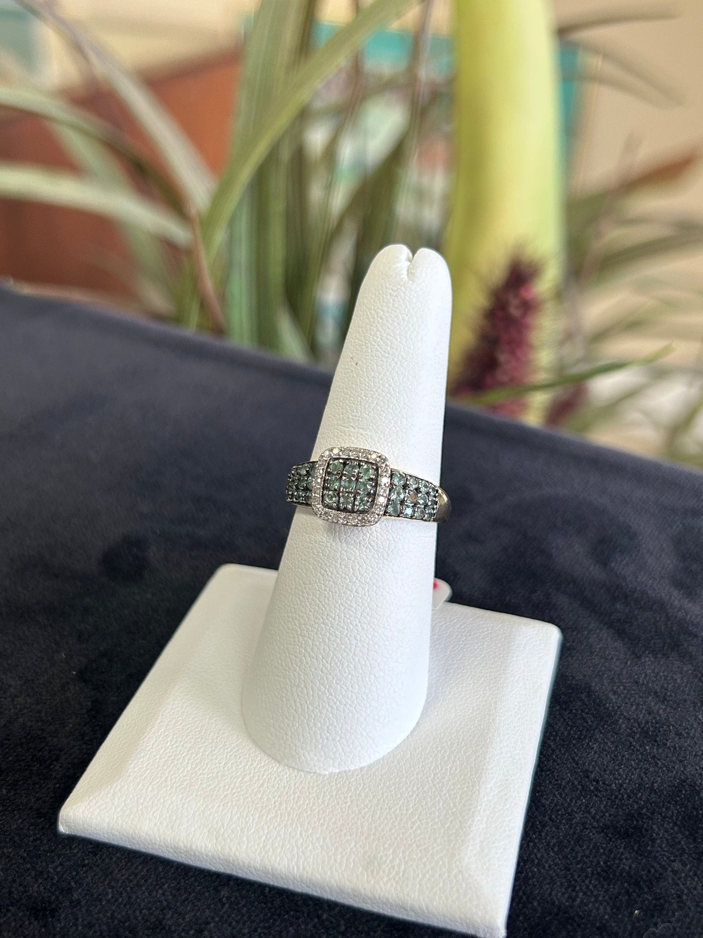 Tourmaline and Diamond 14K Yellow Gold Gemstone Ring