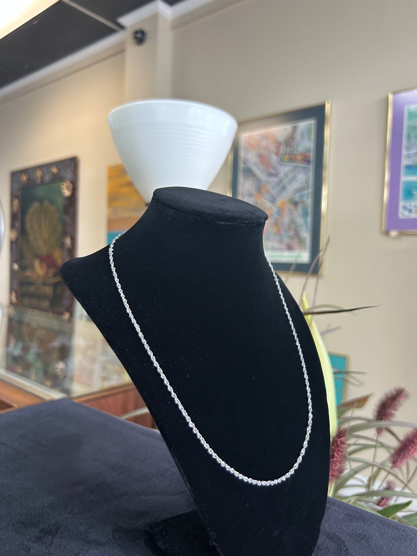 Classic Rope Chain 14K White Gold