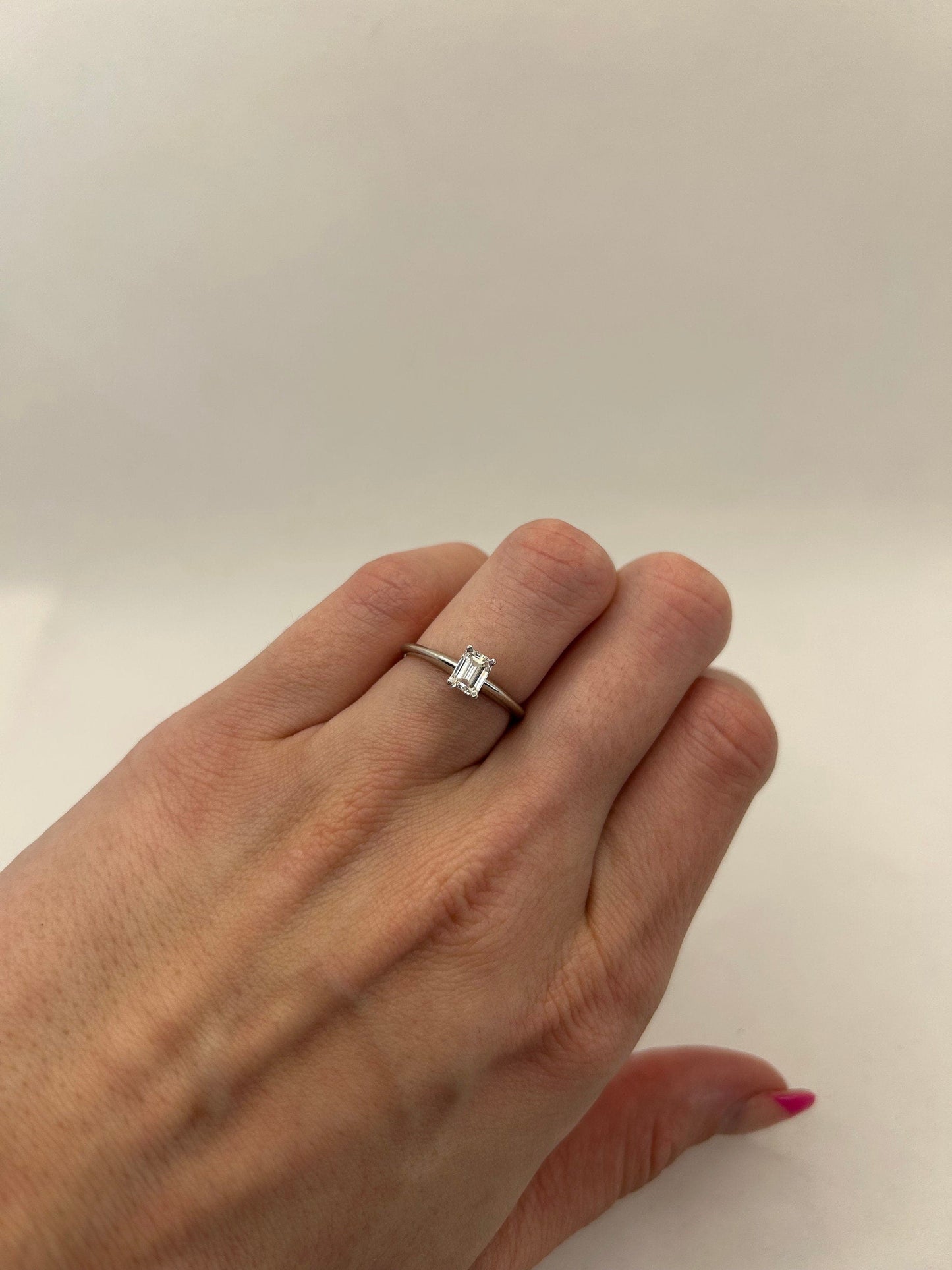 Emerald Cut GIA Certified Solitaire Engagement Ring