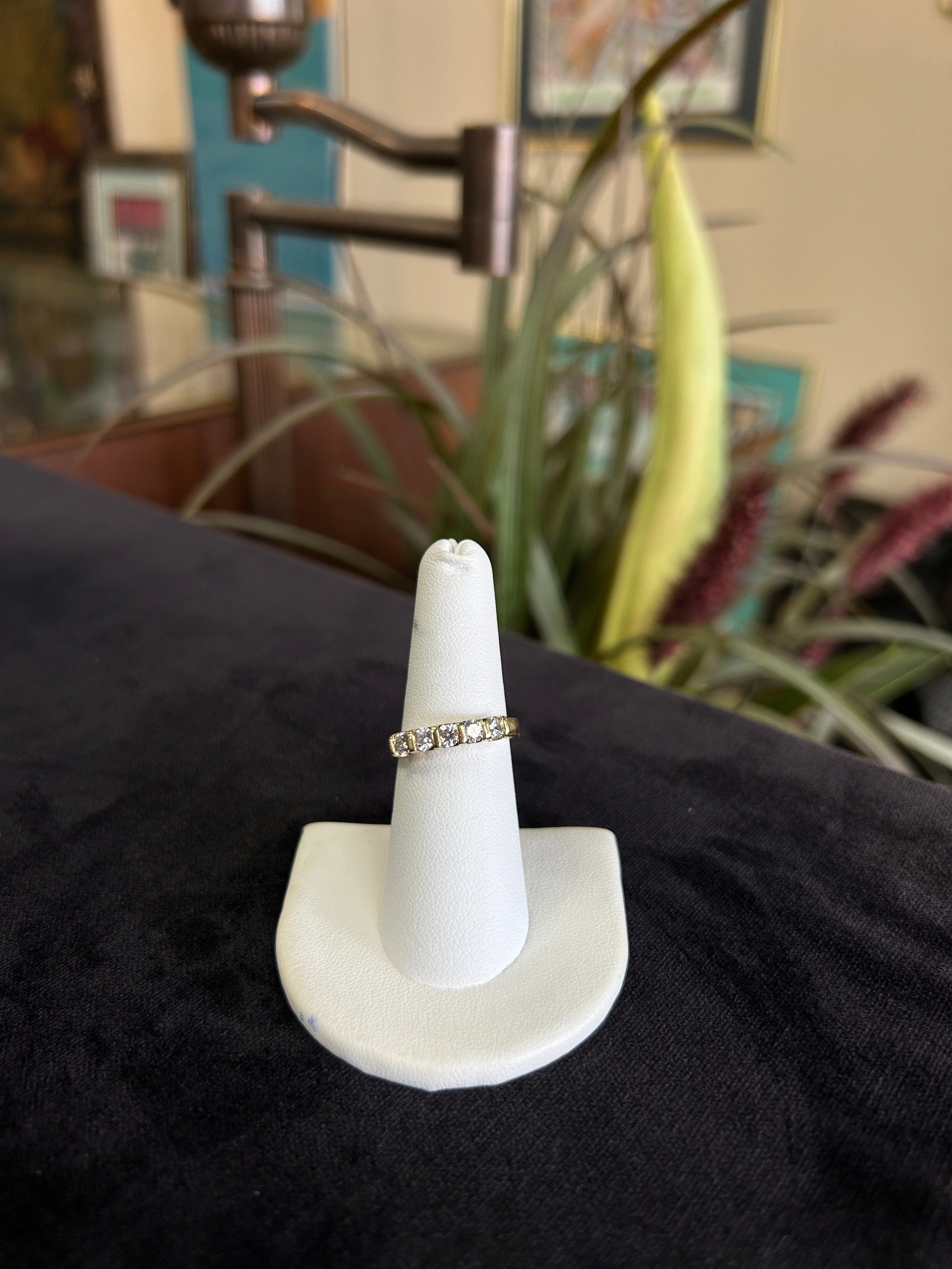 Leo Diamond Yellow Gold Band .69 CTW