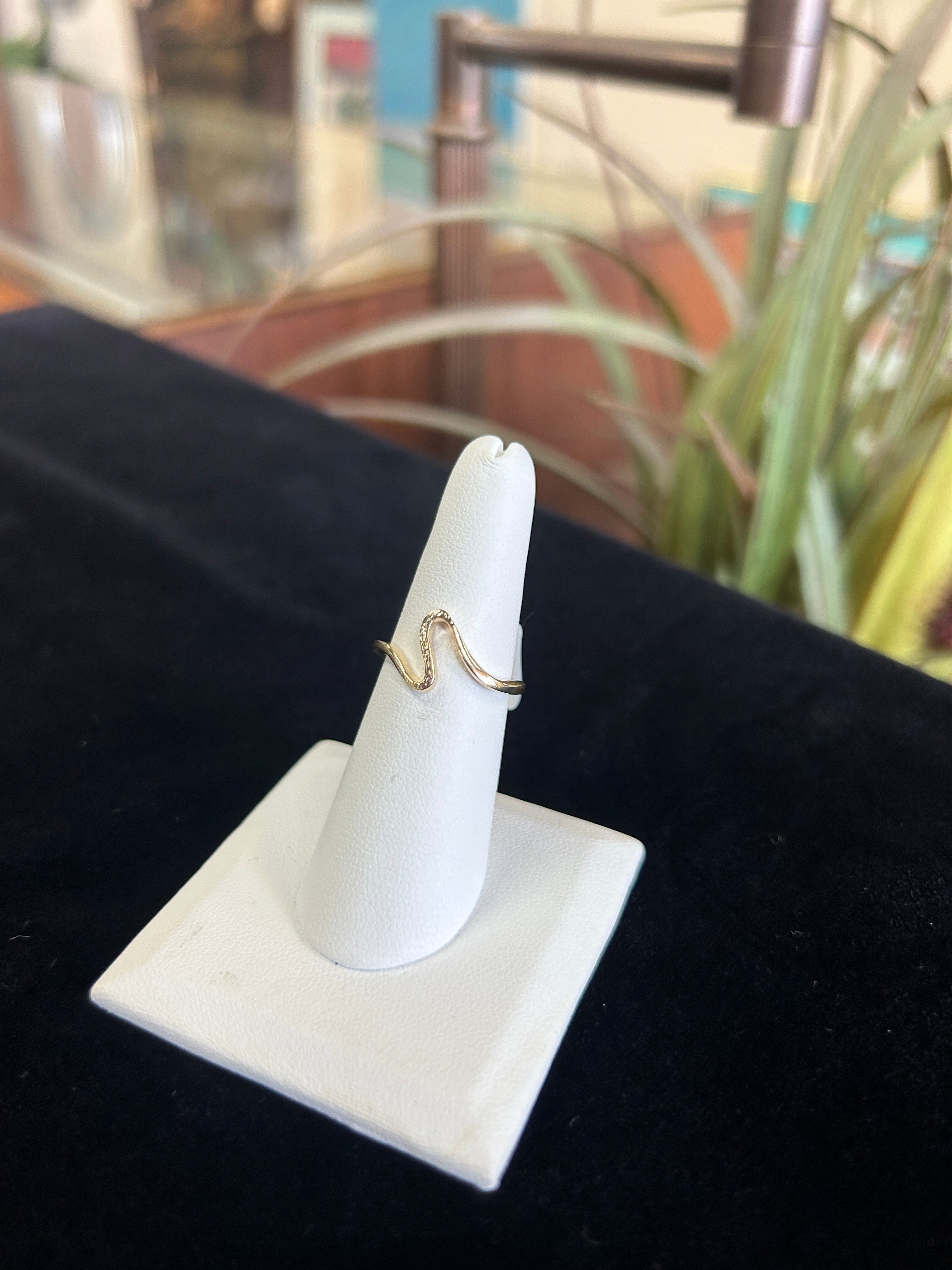 Freeform Wave 14kt Yellow Gold Ring