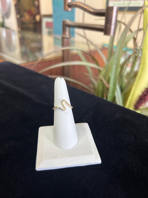 Freeform Wave 14kt Yellow Gold Ring