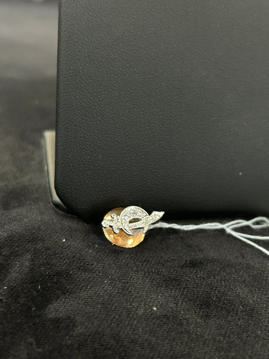 Masonic Shriners Sword 14kt Two- Toned Tie Tack Pin