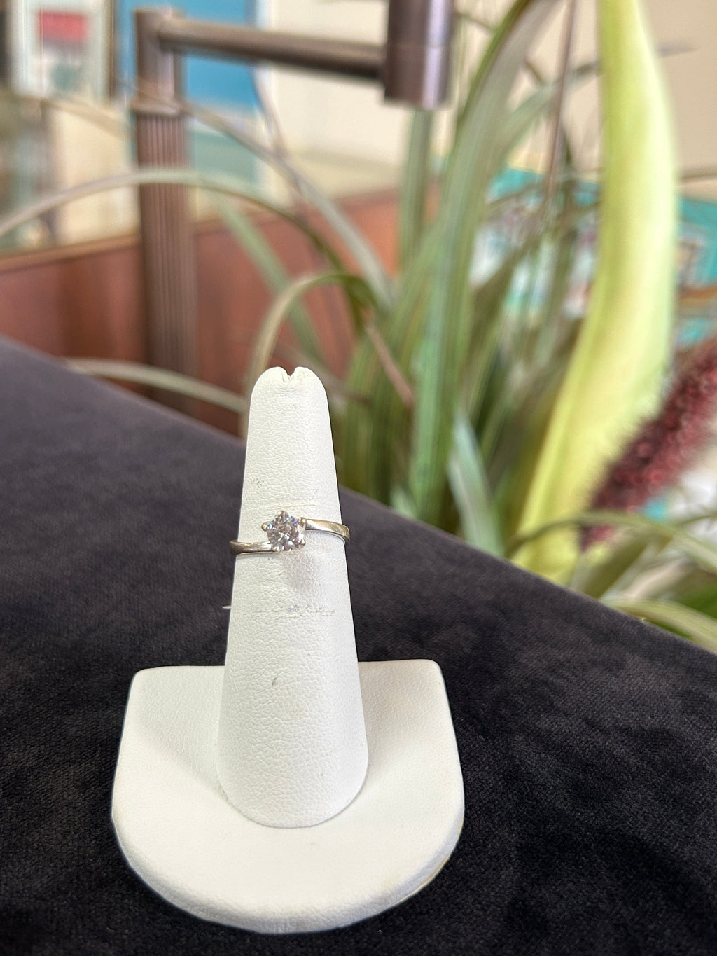Round Cut Brilliant Solitaire Yellow Gold Engagement Ring