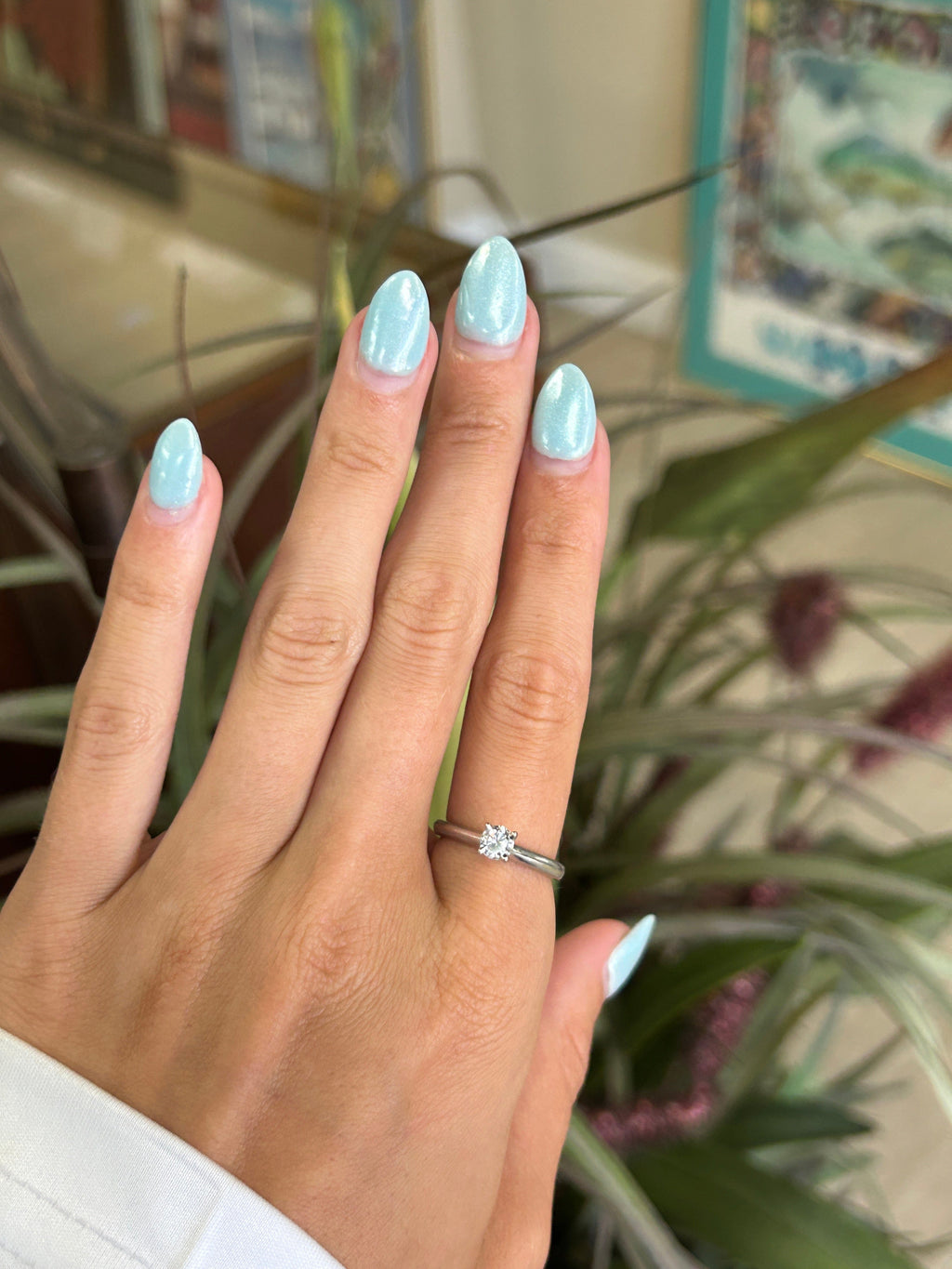 Solitaire .3 Carat White Gold Engagement Ring