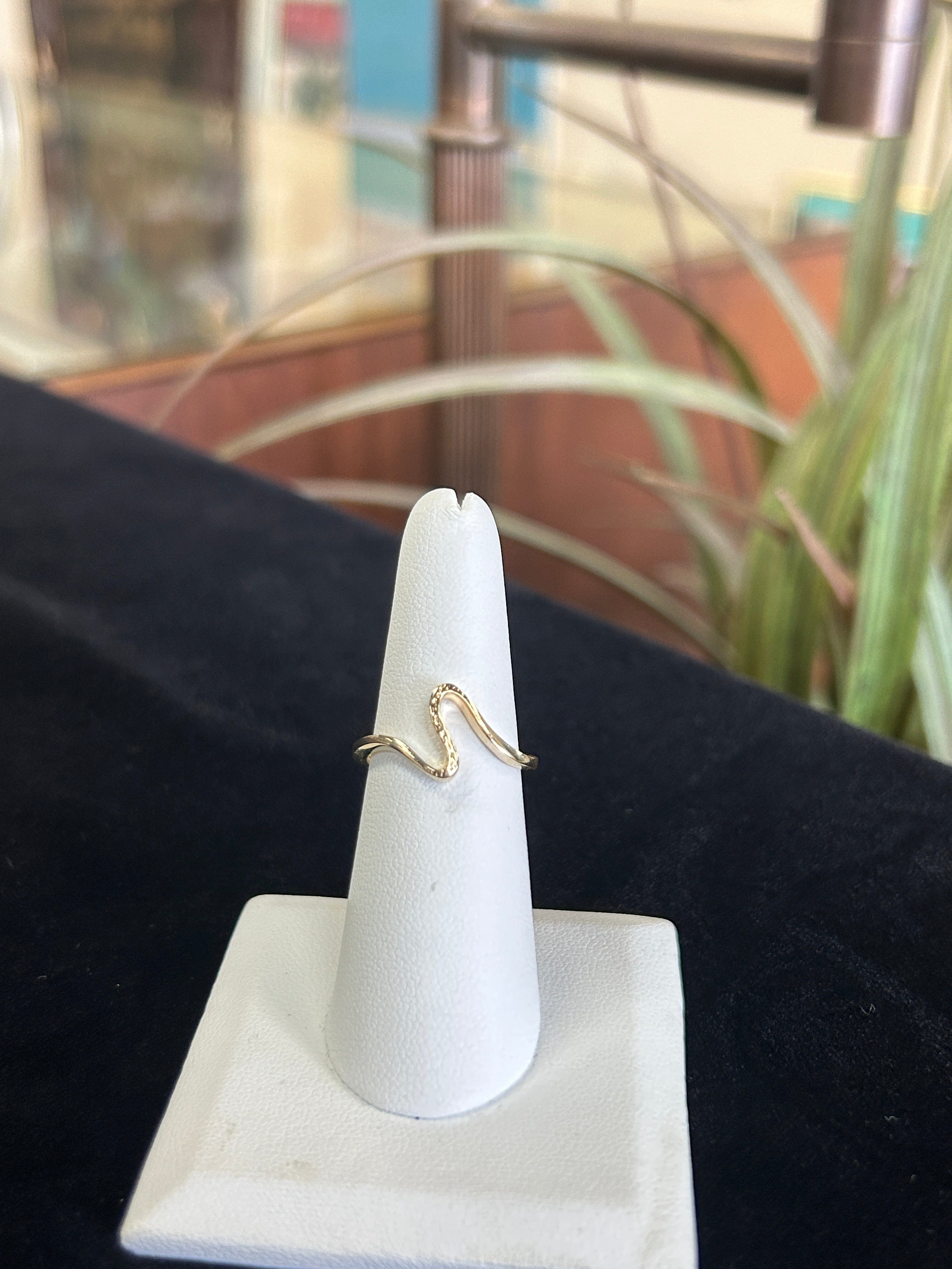 Freeform Wave 14kt Yellow Gold Ring