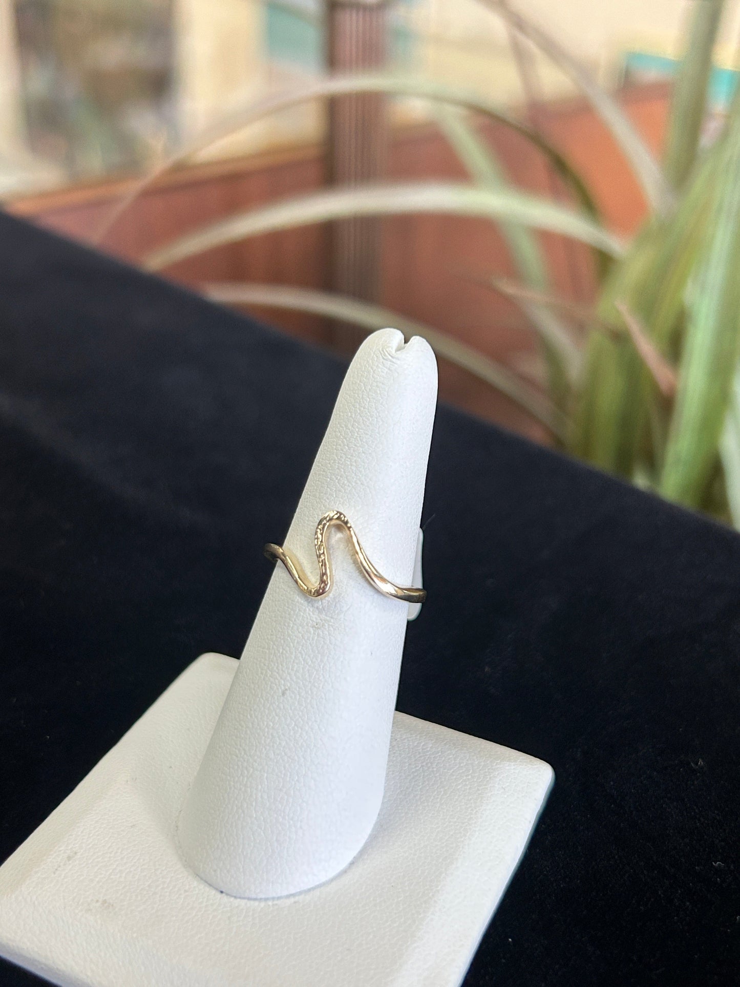 Freeform Wave 14kt Yellow Gold Ring