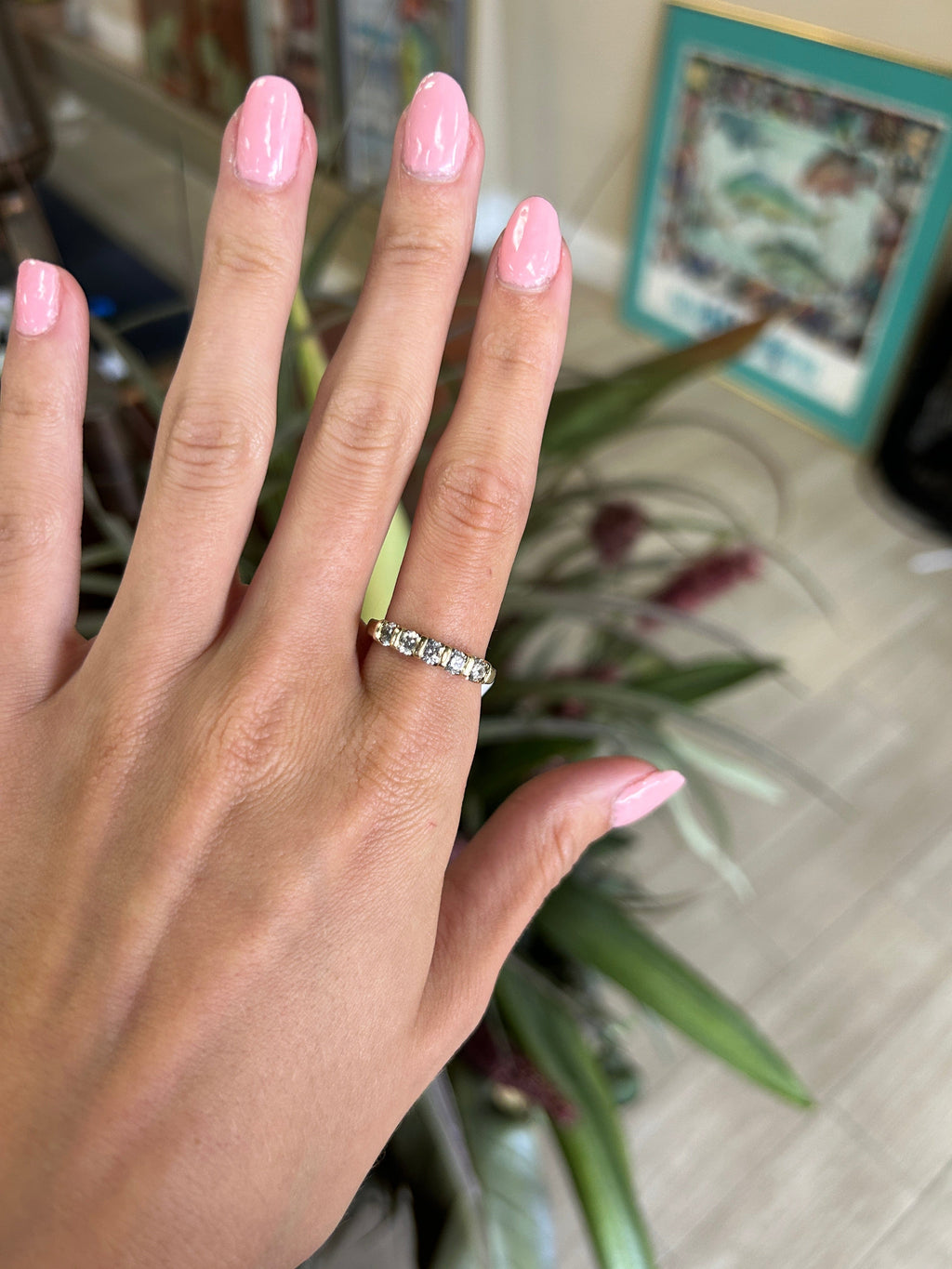 Leo Diamond Yellow Gold Band .69 CTW