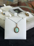 Opal Pendant Yellow Gold Bezel Set