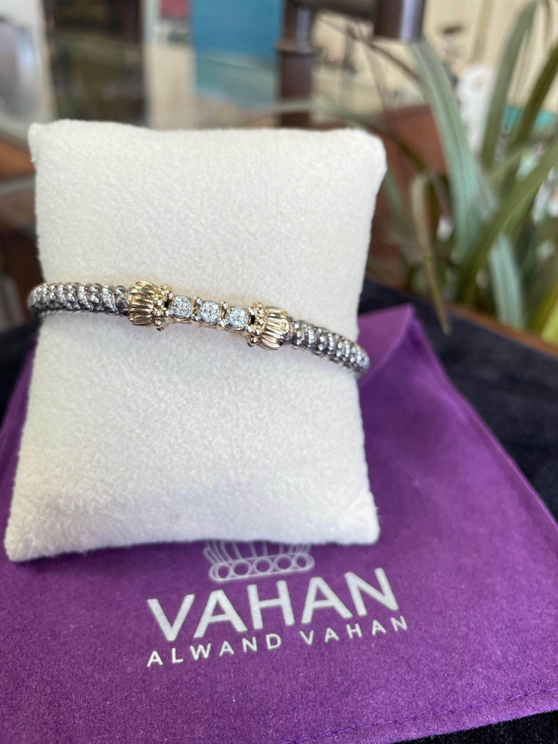 Alwand Vahan Diamond Bar Bangle Bracelet Emerald Coast Jewelers and Loan