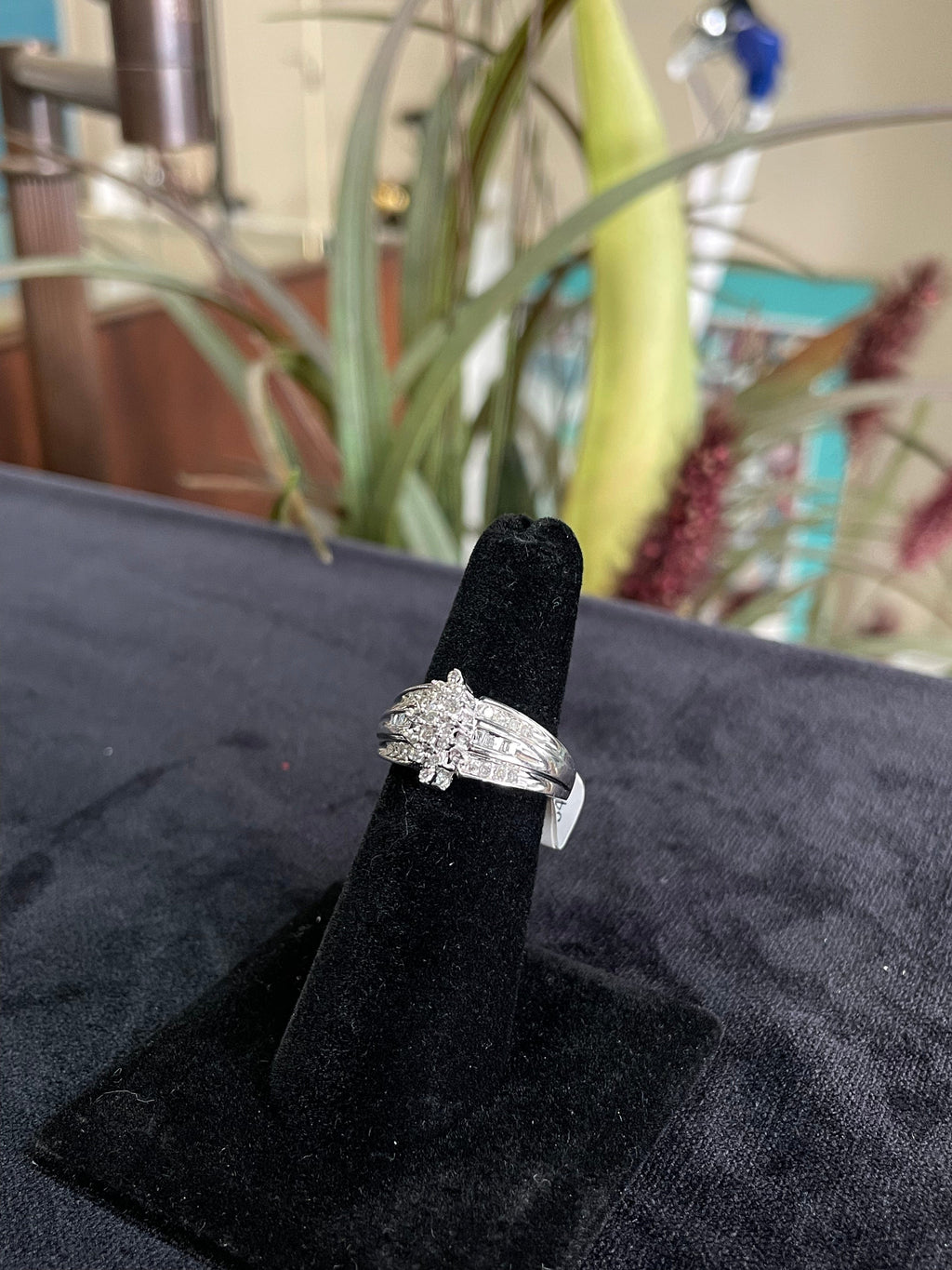 Cluster diamond ring