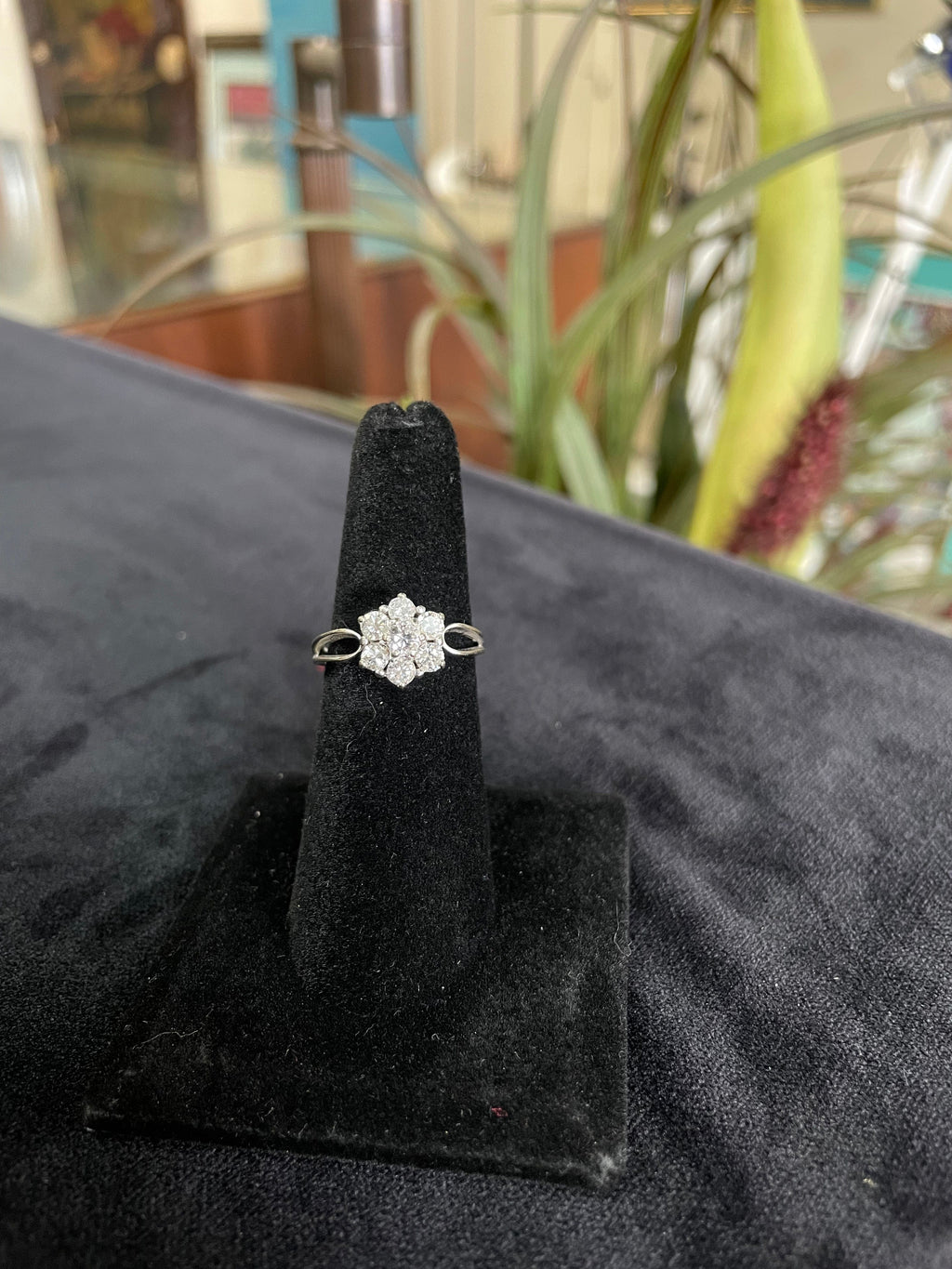 Flower Shaped Diamond Ring