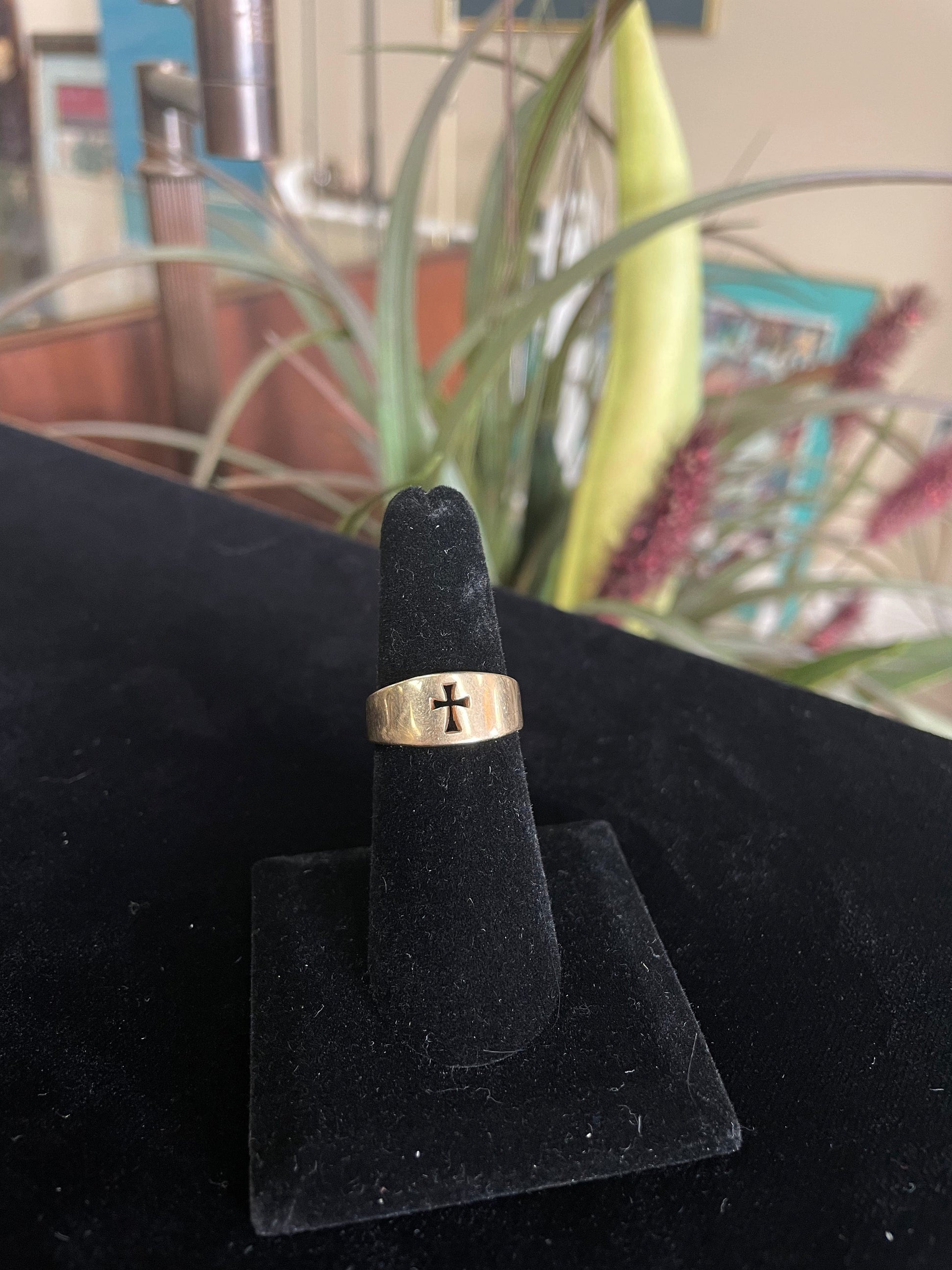 James avery gold cross 2025 ring