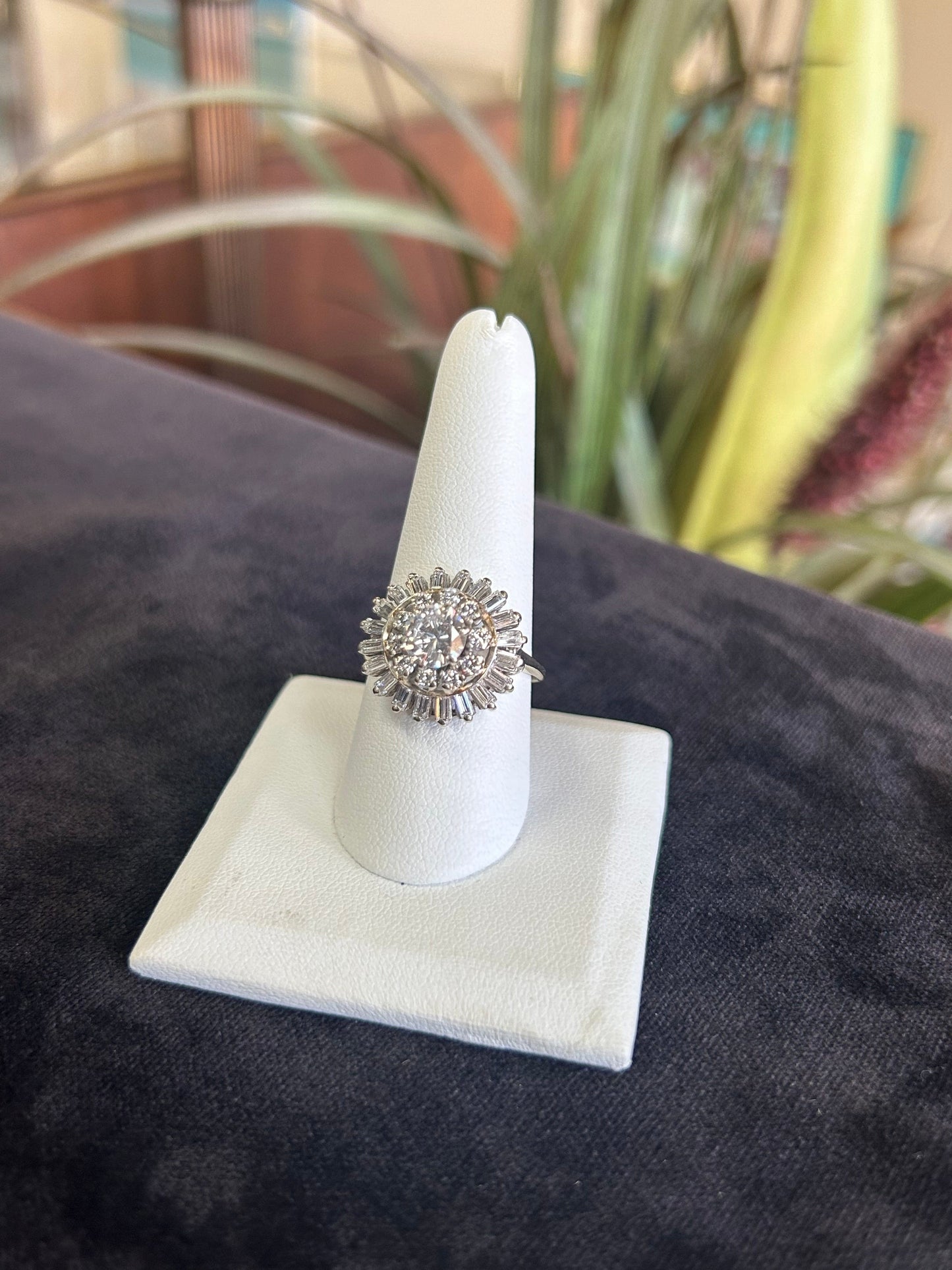 a close up of a ring on a napkin holder