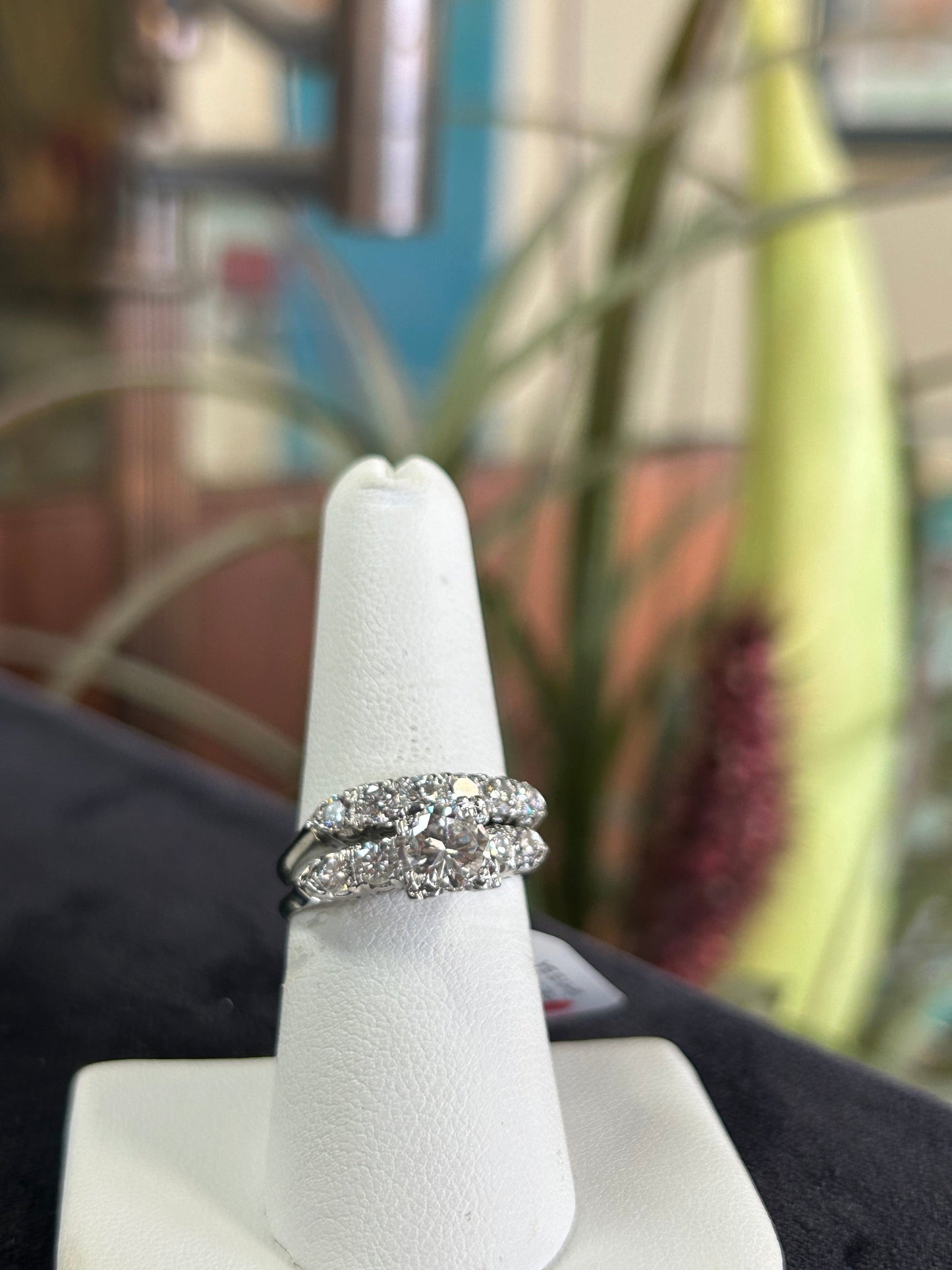 Old European Platinum Wedding Set