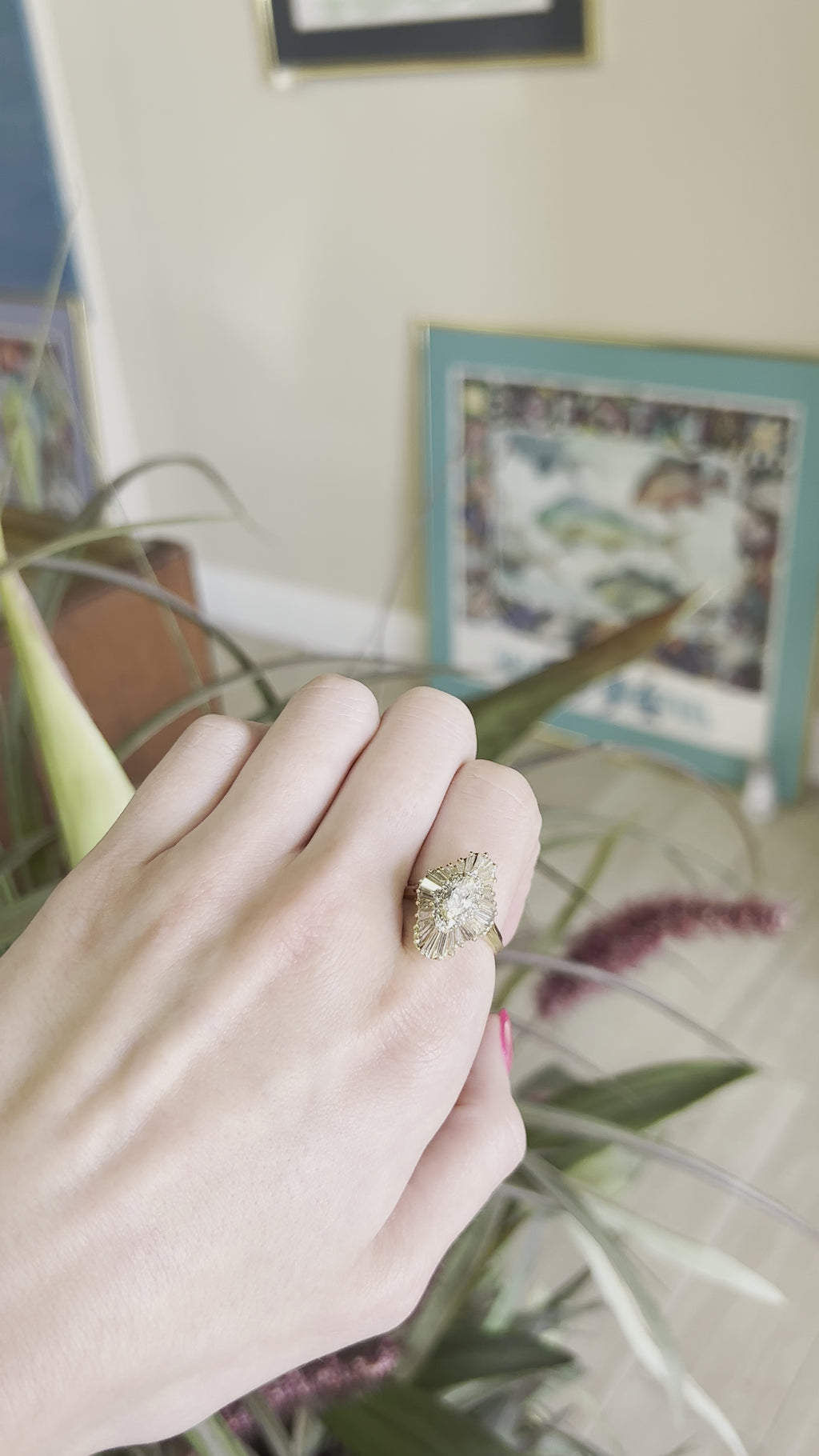 Ballerina Daimond Yellow Gold Ring