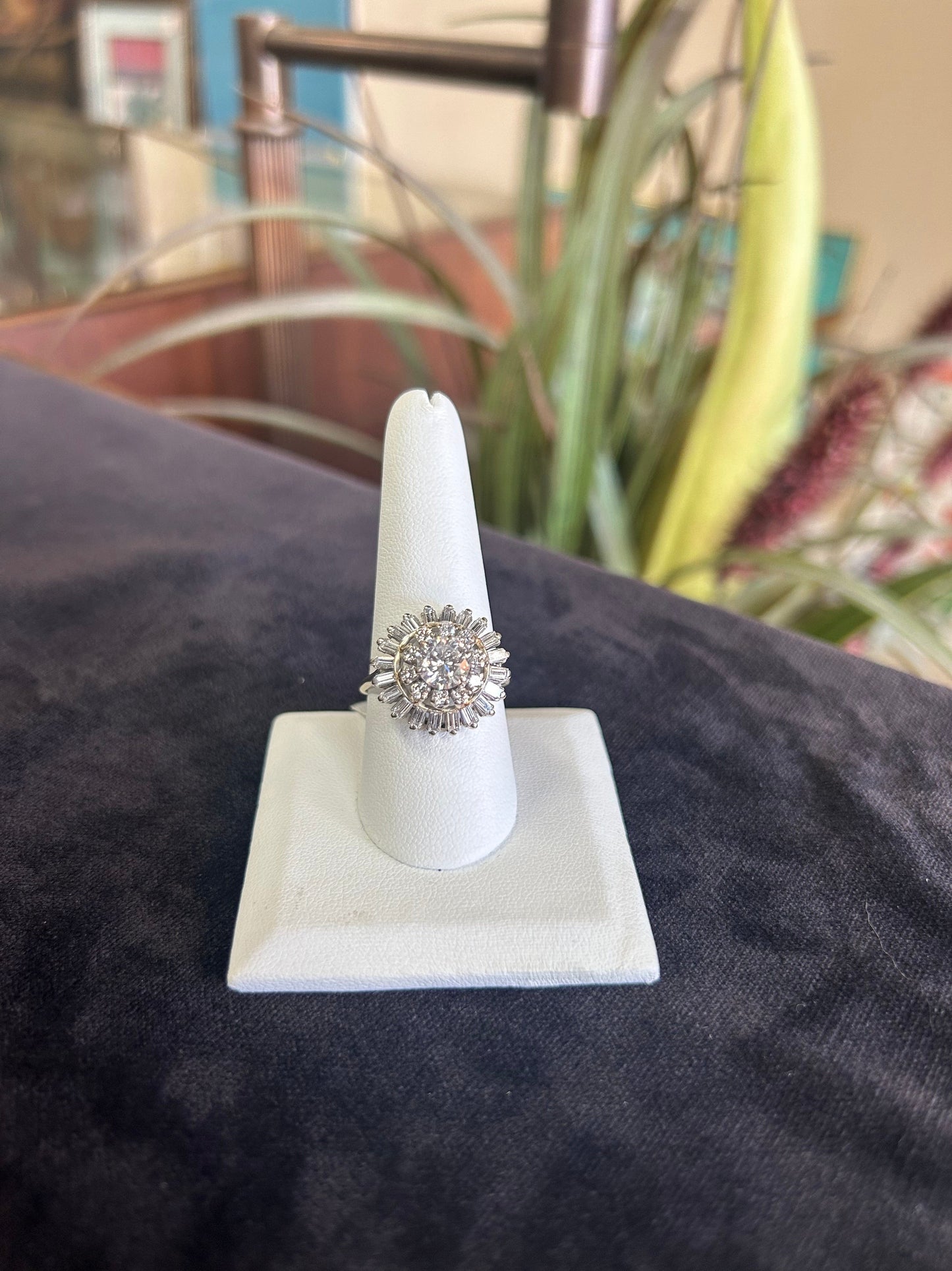 a close up of a ring on a pillow