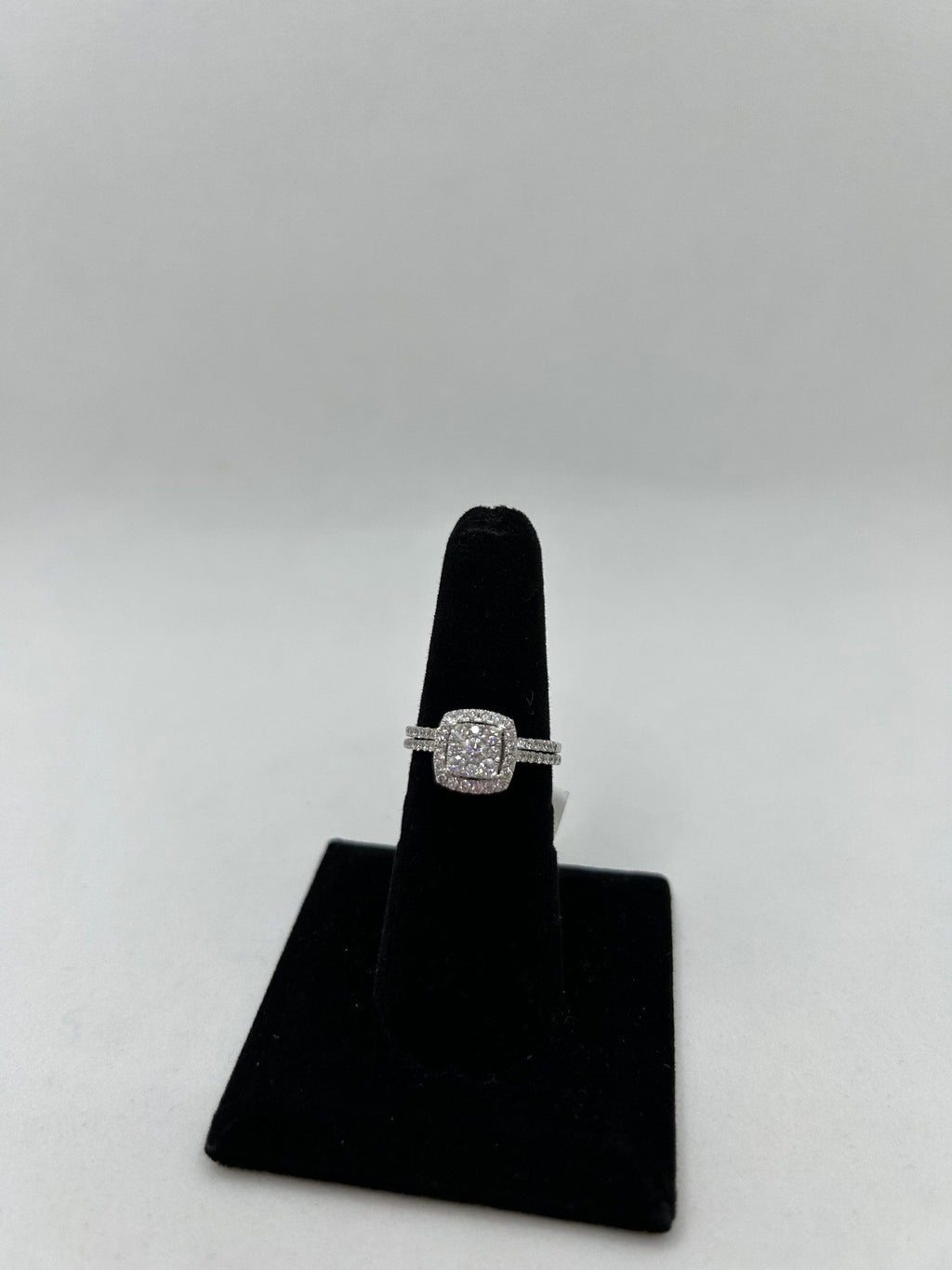 Diamond Cluster Engagement Ring