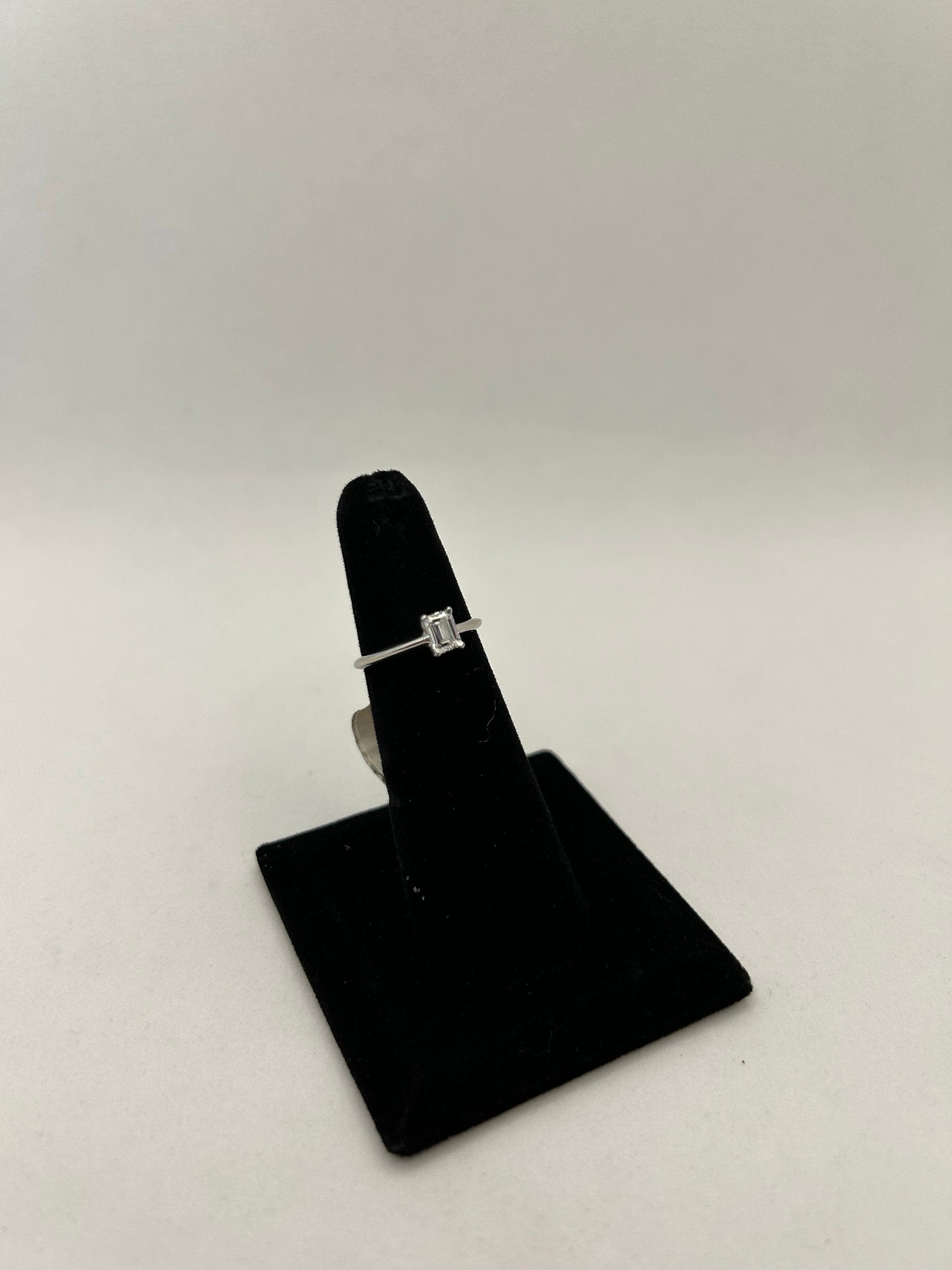 Emerald Cut Solitaire Engagement GIA Certified Ring