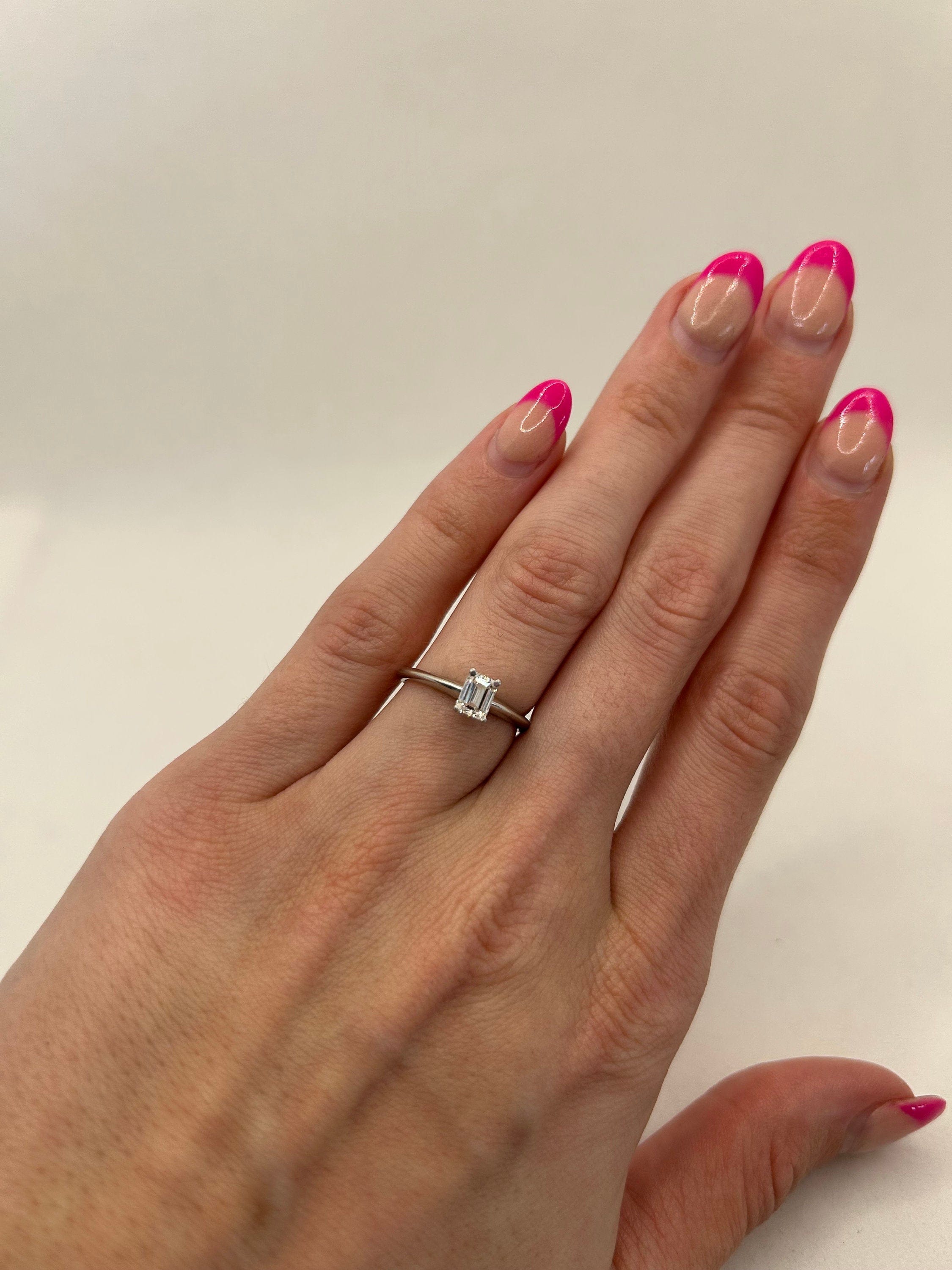 Emerald Cut GIA Certified Solitaire Engagement Ring