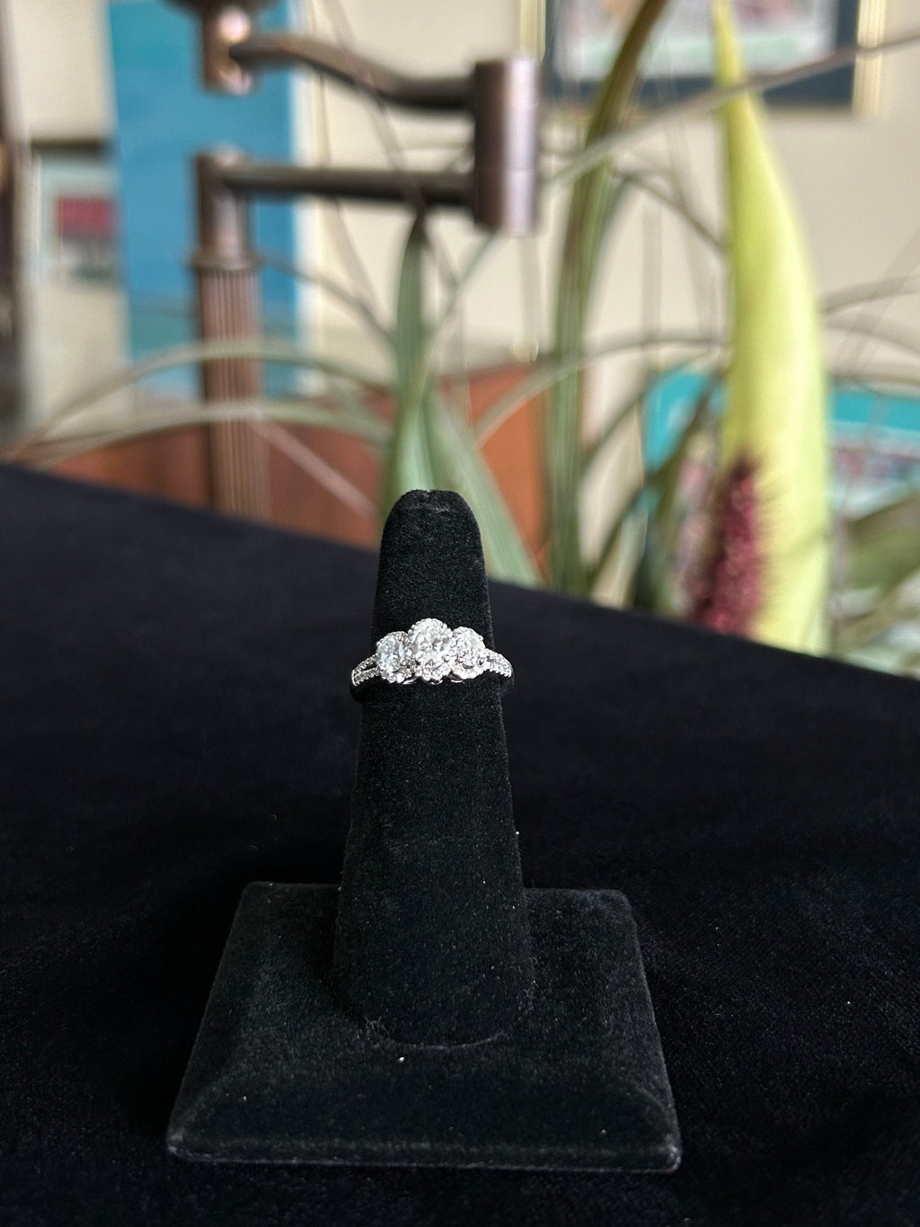 Past Present Future Engagement Ring