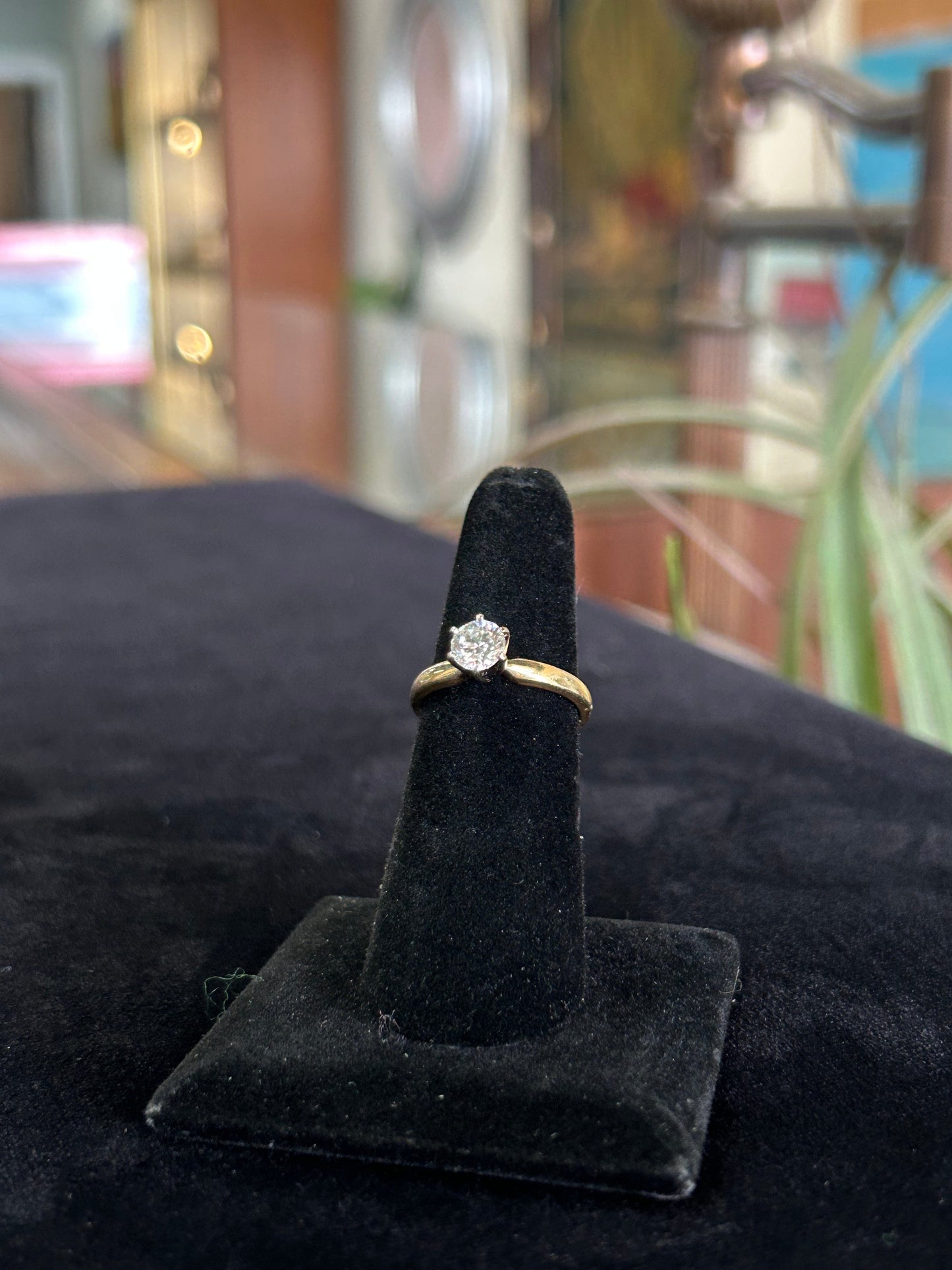 GIA Certified Solitaire Engagement Ring Yellow Gold .71CTW