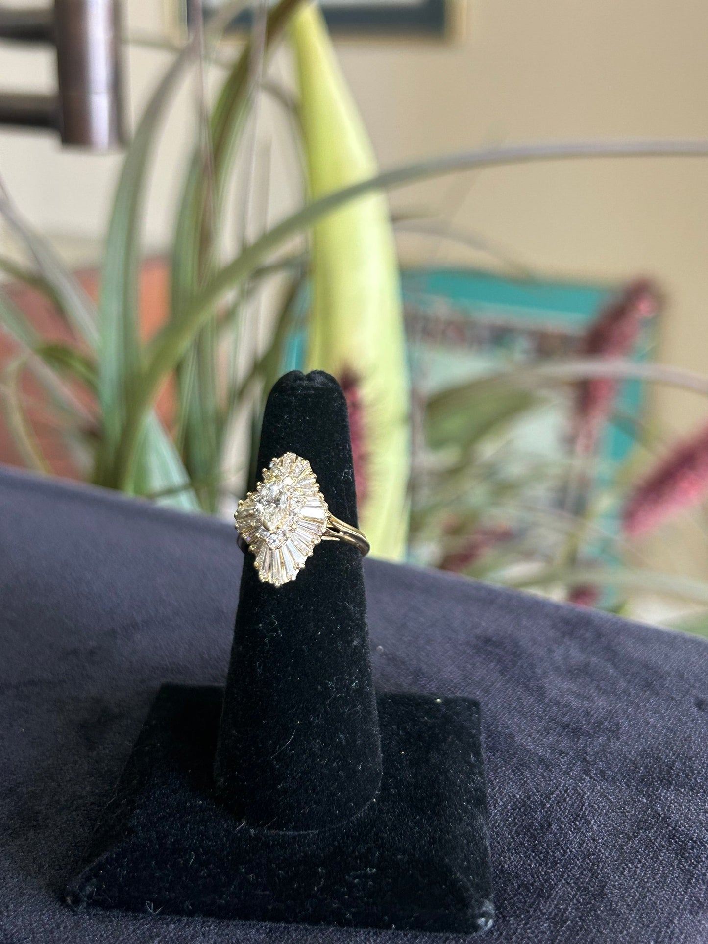 Ballerina Diamond Yellow Gold Ring