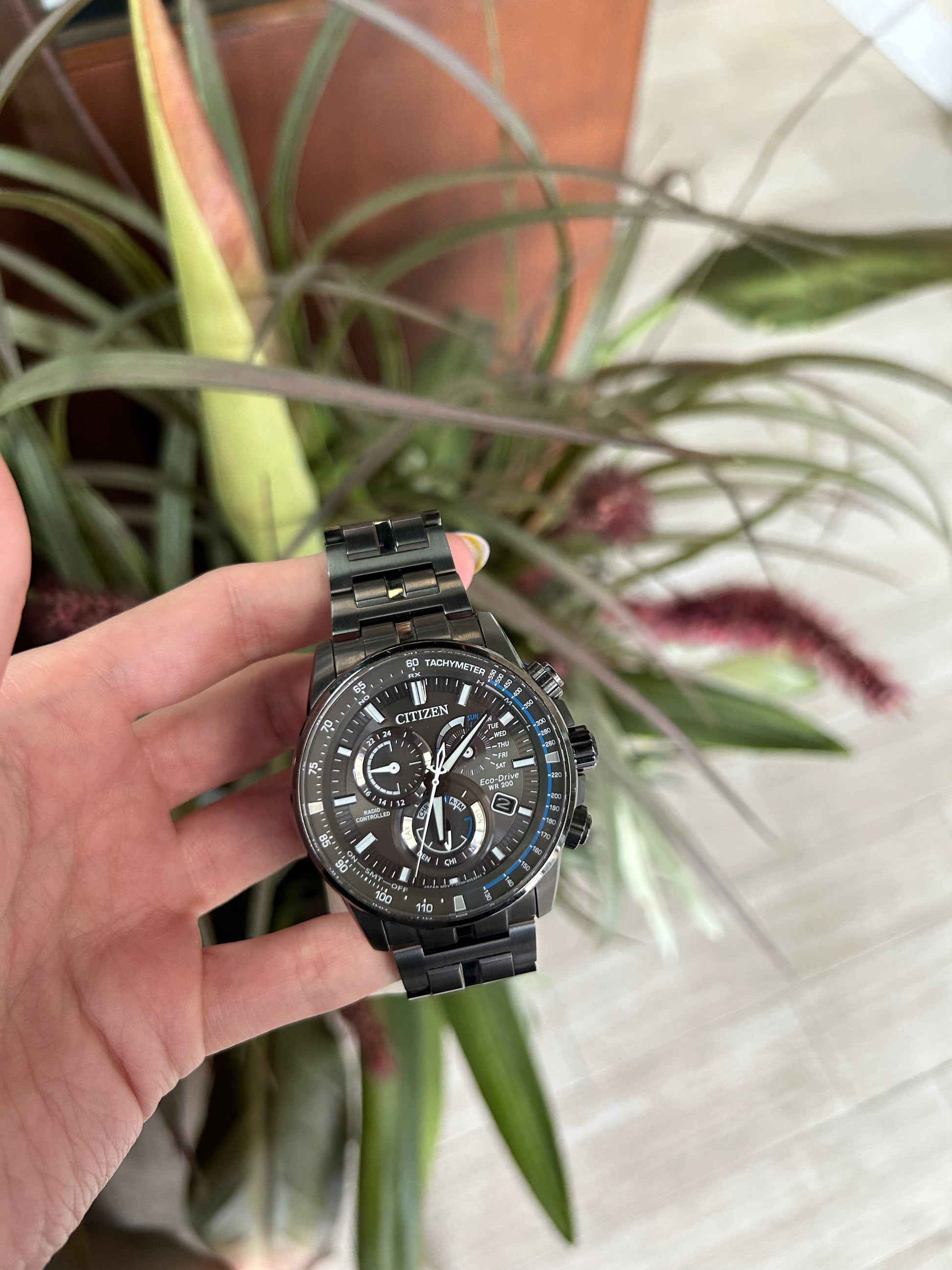 Citizen eco drive wr200 2025 radio controlled