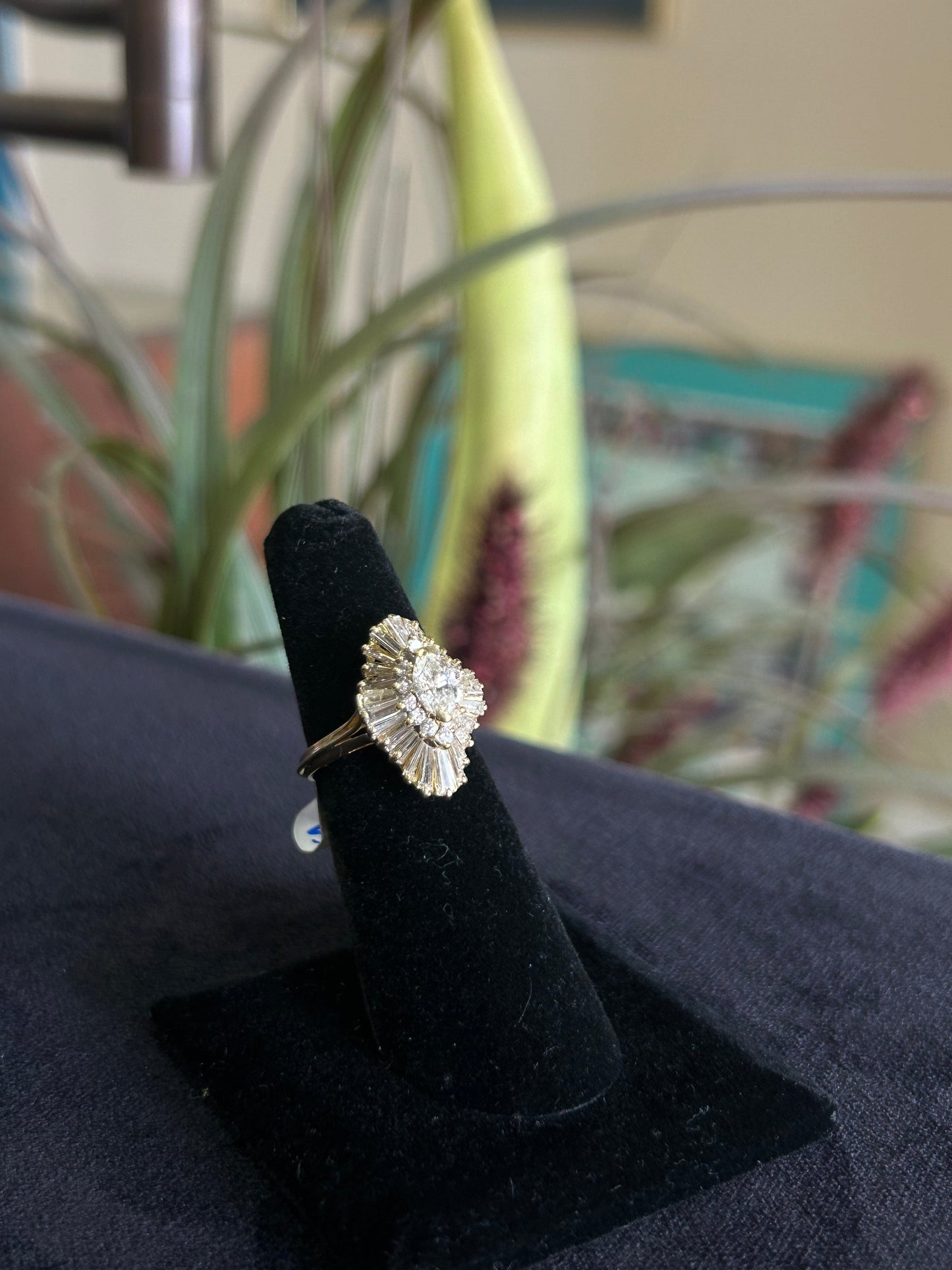 Ballerina Diamond Yellow Gold Ring