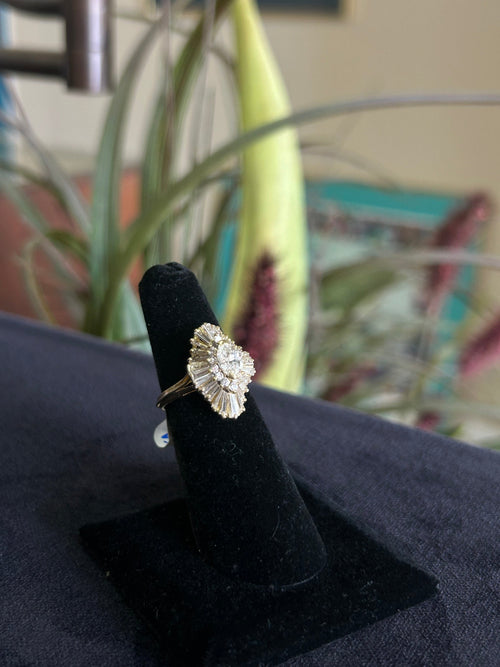 Ballerina Diamond Yellow Gold Ring